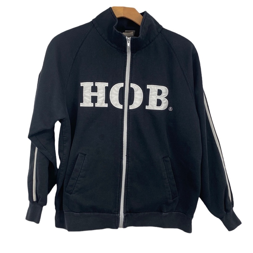House‎ of Blues Fleece Sweatshirt Men's Size Medium Black Cotton Blend Full Zip